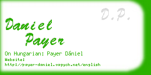 daniel payer business card
